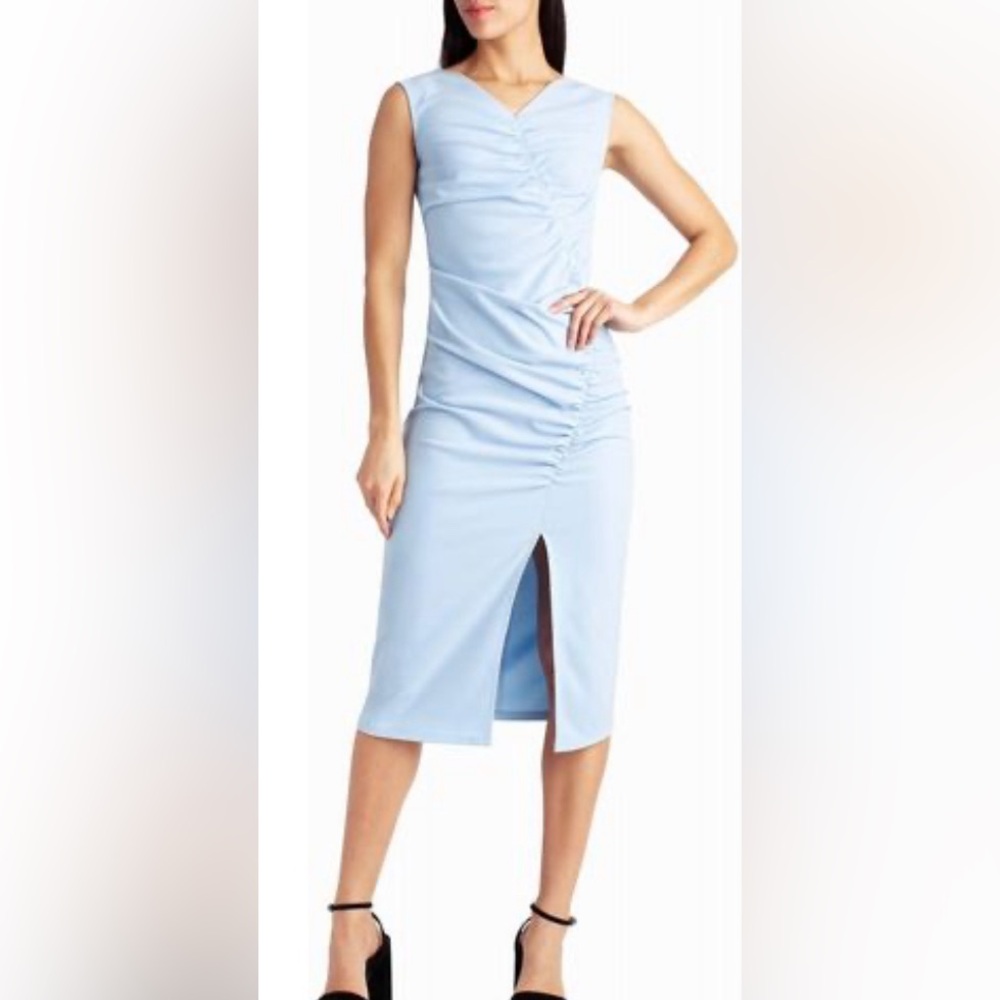 COPY - Ella Crepe ruched midi dress
